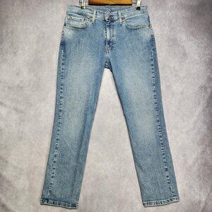 Levis 511 Jeans Mens 33 to 34x30 Blue Denim Slim Fit Stretch Tapered Leg